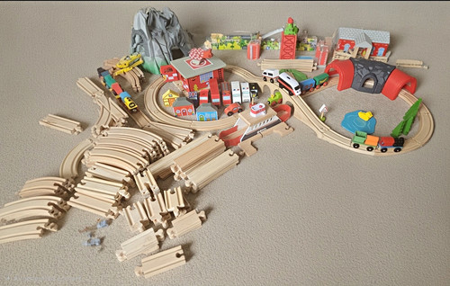 Wooden train sets job - wooden,