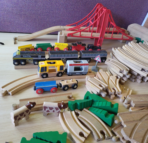 Brio wooden railway set - wooden,