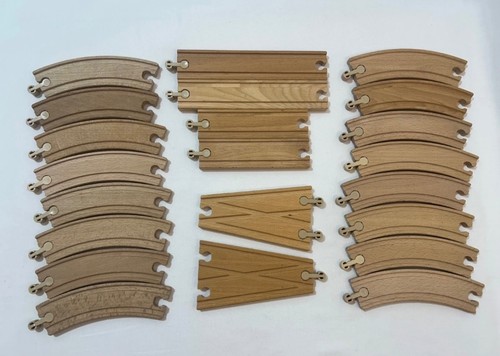 Wooden train track - wooden, of