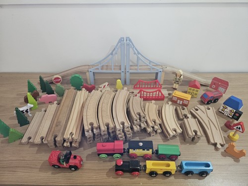 Wooden train set - train, –