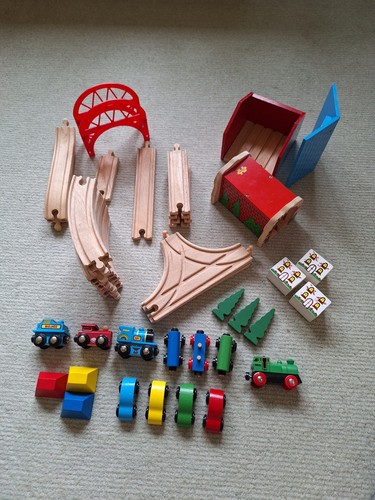 Wooden train set - wooden,