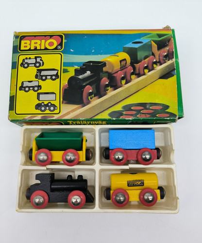 Vintage brio wooden train - vintage,