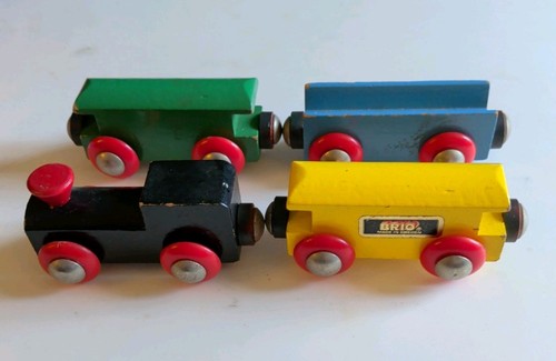 Vintage 1987 brio wooden train - 1987,