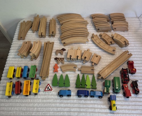 Brio wooden train track - wooden, &