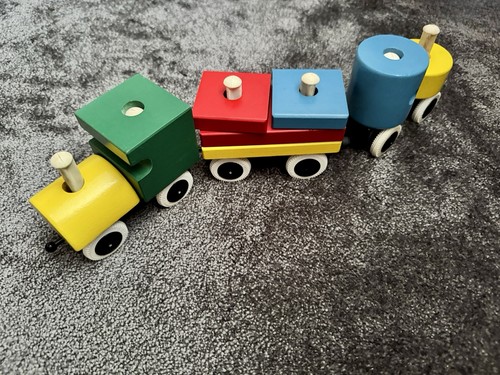 Vintage brio wooden train set - vintage,