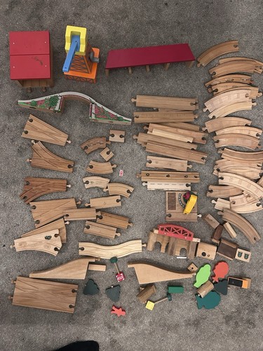 Vintage brio wooden railway - vintage,