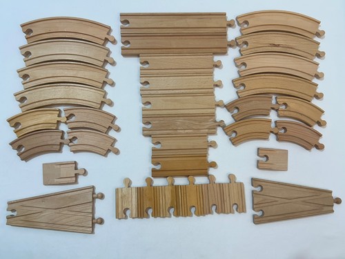 Wooden train track - train, x34