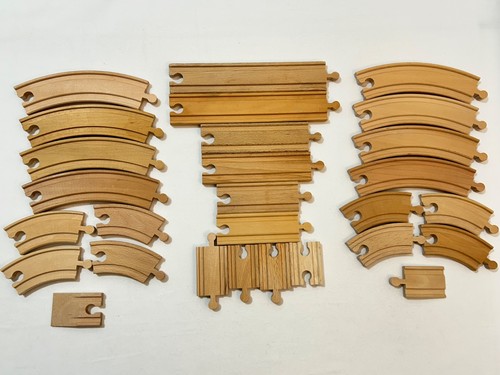 Wooden train track - track, x28