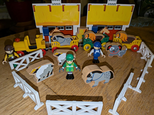 Brio wooden farm - brio, train