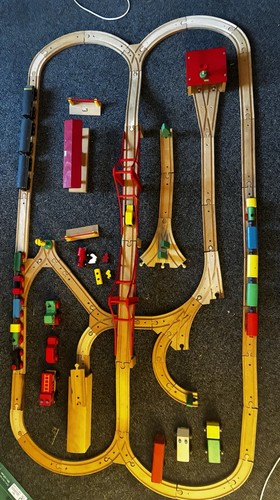 Brio wooden train track set - wooden,