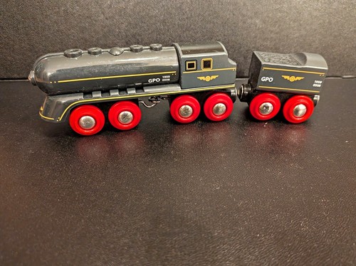 Brio wooden train locomotive - wooden, &