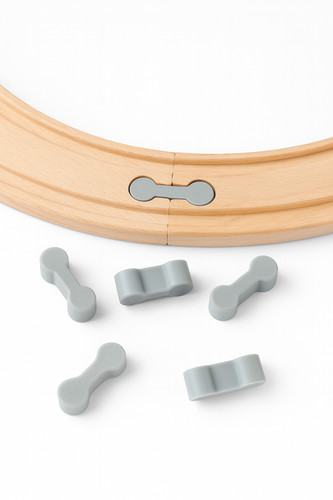 Wooden train track - x,