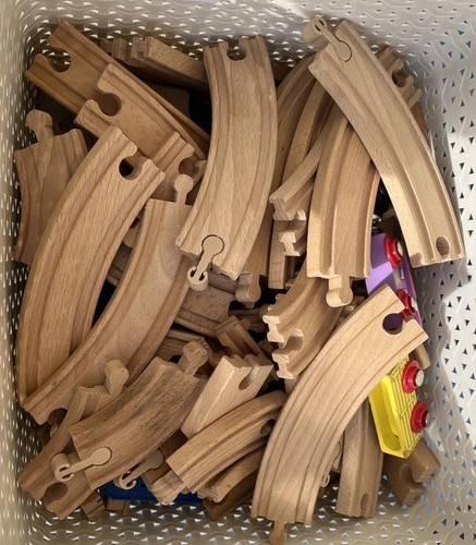 Wooden train set for kids - set,