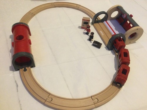 Wooden brio metro station - wooden,