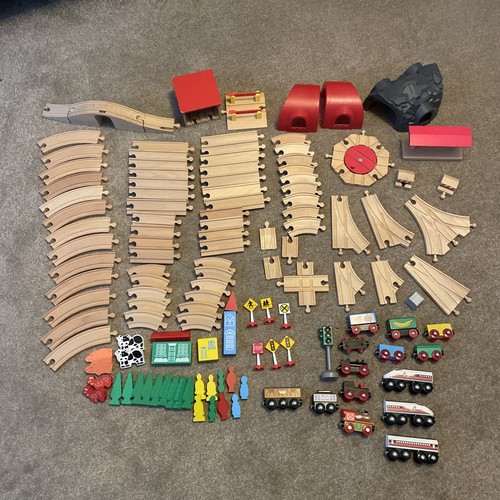 Wooden train set - wooden,
