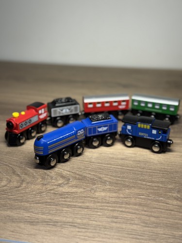 Wooden toy train set - train,