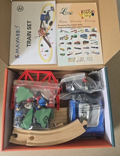 Pcs wooden train - wooden,