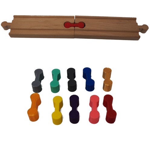 Wooden train track - 10,